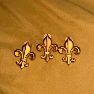 3-Metal Fleur de Lei Pins